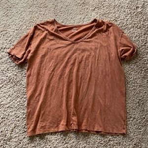Arie Distressed V-Neck Boyfriend T-Shirt